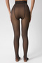 Plush Winter Black Inside Skin-Colored Magic Fleece Pantyhose Tights - 4