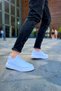 Craig knitwear high quality laceless slip-on comfortable men's sports shoes white - 6