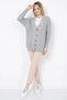 Women's Knitwear 5-Button Knitted Cardigan Gray - 7