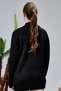 Women's Knitwear Cardigan with Zipper Pocket Standard Size Black - 8