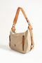 Women's Cream-Tan Casual Daily Shoulder and Crossbody Bag 6 Compartment Women's Bag - 3