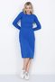 Women's Knitwear Pleated Skirt Hair Braided Sweater Set Oversize Blue - 5