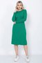 Women's Knitwear Pleated Skirt Hair Braided Sweater Set Oversize Green - 7