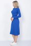 Women's Knitwear Pleated Skirt Hair Braided Sweater Set Oversize Blue - 7