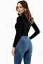 Black Long Sleeve Snap Body - 6