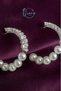 Ocean Desing Pearl Zircon Stone Silver Color Brass Hoop Women Earrings |   Stylish & Elegant Design - 4