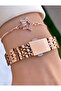 Rose Gold Color Waterproof Women's Wristwatch - Bracelet - 5