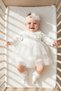 Baby Girl Mevlit Dress with Bandana and Lace
