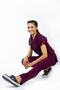 Plum U-Flex Lycra Nurse Doctor Jersey Surgical Suit - 3