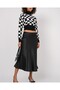 15806 Satin Skirt - Black - 2