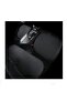 Car Seat Cushion (Leather) Front and Rear Set 3 Pieces Add Style to Your Vehicle Black Leather Black Pattern - 6