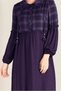 Plaid Dress with Skirt Tip 4566 - 4