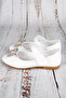 Girl's Stoned Bow White Orthopedic Ballerinas - 4