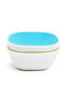 Splash-Proof Bowl Set |   6 Months+ |   2 Pieces |   Green/Blue |   Non-Slip Base |   Bpa Free - 2