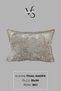 Throw Pillow Cover - Set of 3 Imported Velvet 45X45 cm and 35X50 cm Decorative Home Accessory Beige - 5