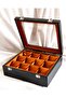 12 Watch Box, Faux Leather Covered, Custom Made, Handmade - 3