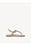 Women's Toe Separator Sandals Toe Separator 1-28163-42 Cream 430 Ivory Comb Leather and textile with TOUCH-