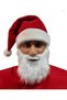 Santa Claus Hat Beard Set Fleece Adult