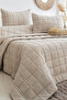Alora Double Bedspread Set / Ecru
