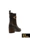 Women's Brown Genuine Leather Boots 505092282-1 - 5