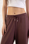 Women's Soft Textured Modal Fabric Wide Leg Palazzo Pants - 7
