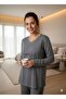 Women's Modal Fabric 100% Cotton Written Luxury Pajama Set - 3