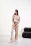 Women's Long Sleeve Zippered Modal Fabric Pocketed Hooded Crop - 7
