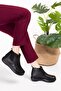 Genuine Leather Anatomical Sole Special for Bone Protrusion Boots Elnr.5107 Black - 5
