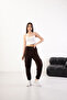 Women's Soft Textured Modal Fabric Pocket Detailed Elastic Leg Cargo Pants - 5