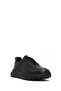 Men's Black Lace-Up Thick Sole Sports Shoes, Genuine Leather Sneaker 25Wfd641418 - 6