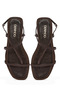 Women's Brown Flip Flops Leather Sandals 25Sfd270118 - 7