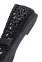 Women's Black Buckle Braided Summer Ballerina Shoes 25Sfe452029 - 8