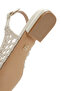 Women's Cream Knitted Open Back Ballerinas 25Sfd443429 - 8