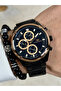 Black steel band men's wristwatch fm11388a-r2 - active functions, waterproof, gift boxed