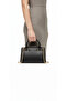 Black Women's Shoulder Bag with Gold Detailed Chain Strap - 4