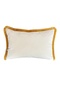 Boho Floral and Leopard Print Velvet Pillow Cover – Decorative Throw Pillow Case with Tassels - 4
