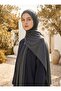 Premium Combed Cotton Shawl - Anthracite - St941-Tuva