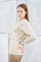 Women's Knitwear Cardigan Flower Standard Size Stone - 2
