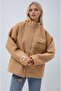 Camel Katerina Faux Fur Jacket 6110-08 R1-P-K4
