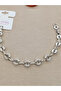 Premium Zircon Stone Steel Bracelet Silver Color Modern Design - 2