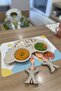 Car Cream 3-Piece Food Set Children's Dinner Set Figured Food Plate Fork Spoon