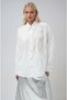 Ecru Moon Figured Stone Embroidered Poplin Shirt 3440