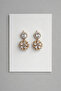 Steel Rose Gold Crystal Stone Oriana Earrings -No Tarnishing- - 2