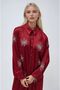 Burgundy Sequin Glitter Floral Satin Double Suit 10044 R6-A-K3 - 2