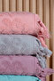 Soft 6-Piece Tied Luxury, Jacquard, Dowry, Hand and Face Towel Set 50X90 |   Premium Quality - 2