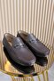 Genuine Leather Buckle Men's Flat Shoes B-002
