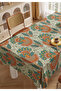 Green Mandala Floral Kitchen Dining Tablecloth Living Room Table Cover