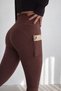 Women's High Waist Shaping / Sculpting Double Pocket Leggings Fitness Leggings 3143 - 3