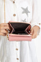 Women's Bag, Chain Strap Evening Dress Shoulder Bag 266 Dusty Rose Laser - 3
