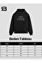 God's Favorite Stone Printed Oversize Hooded Sweatshirt with Fleece Inside Unisex - 2